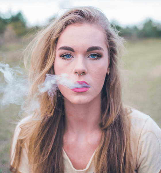 Girl smoke weed